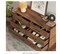Drawer Dresser Quick Install: Mid-Century Rustic Chest of Drawers with Anti-Tipping Device, Bedroom, Brown, 6 Wooden Drawers Storage Dresser with Set of 4 Foldable Drawer Dividers